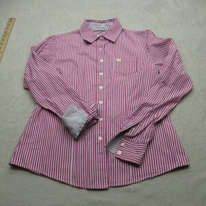 Cinch Shirt Mens Medium Pink Striped Flip Cuff Button Up Long Sleeve Western
